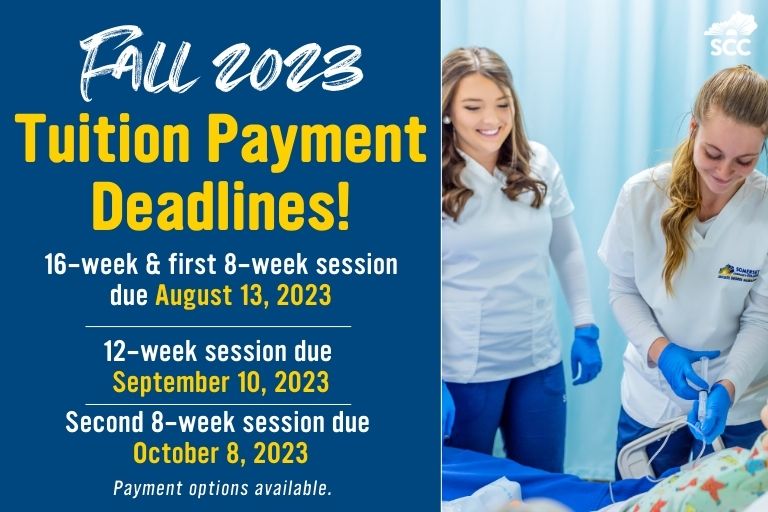 fall 2023 tuition payment deadlines