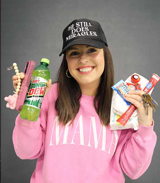 Katelyn Smith and some snacks.