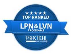 top ranked LPN badge award