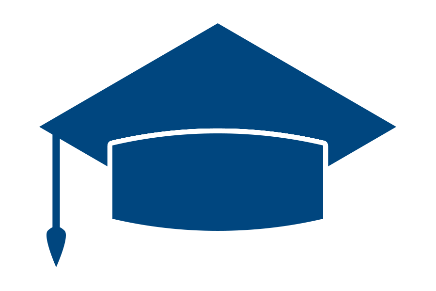 Graduation cap with tassle