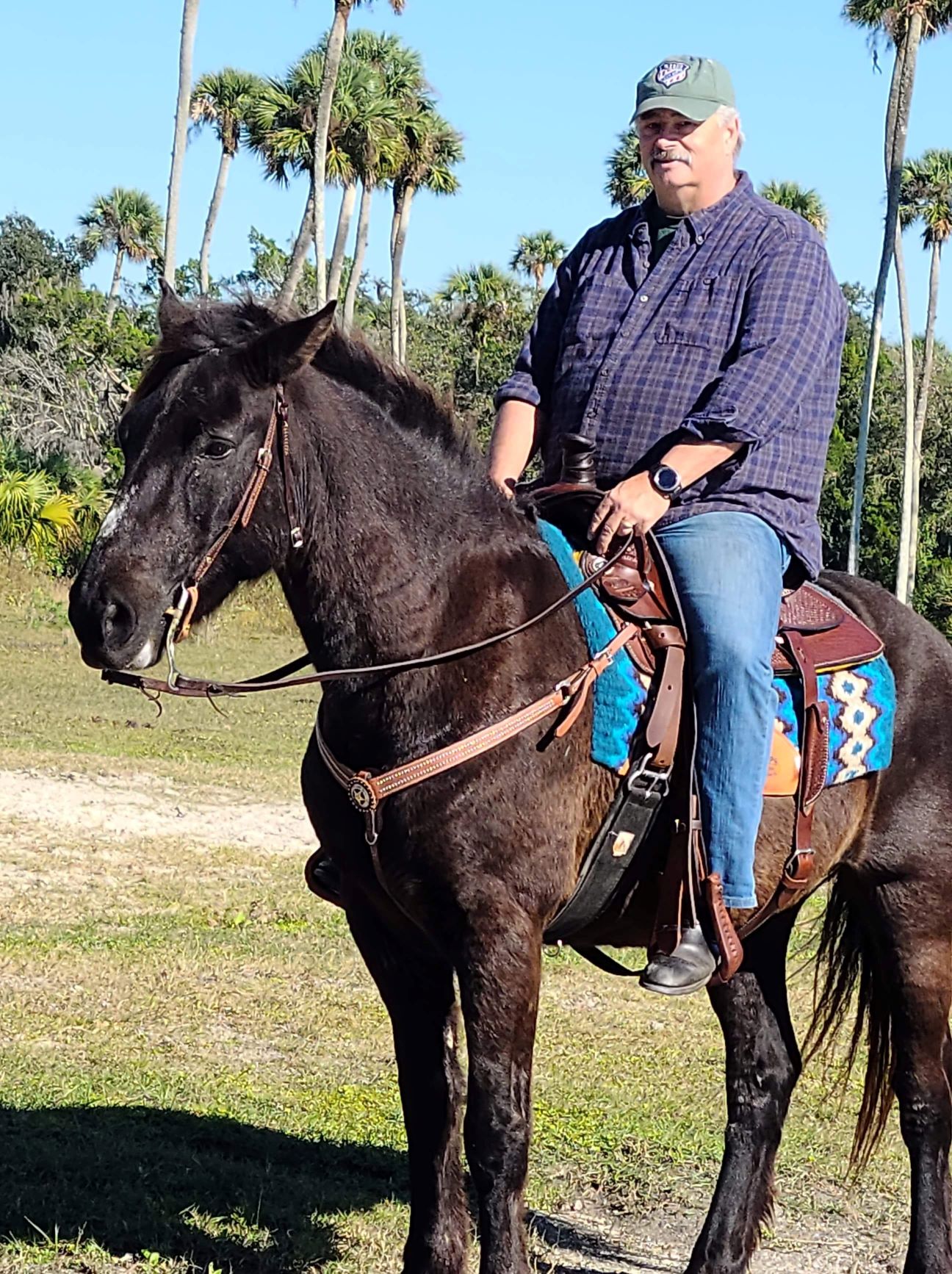 Paul Smith on a horse