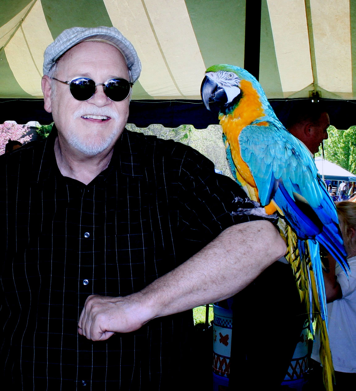 SCC instructor Stuart Simpson makes a fine-feathered friend at an SCC Earth Day event a couple of years ago. The celebration returns to the Somerset Campus on Sunday, April 16.