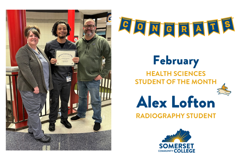 February Health Sciences Student of the Month: Alex Lofton, Radiography Student