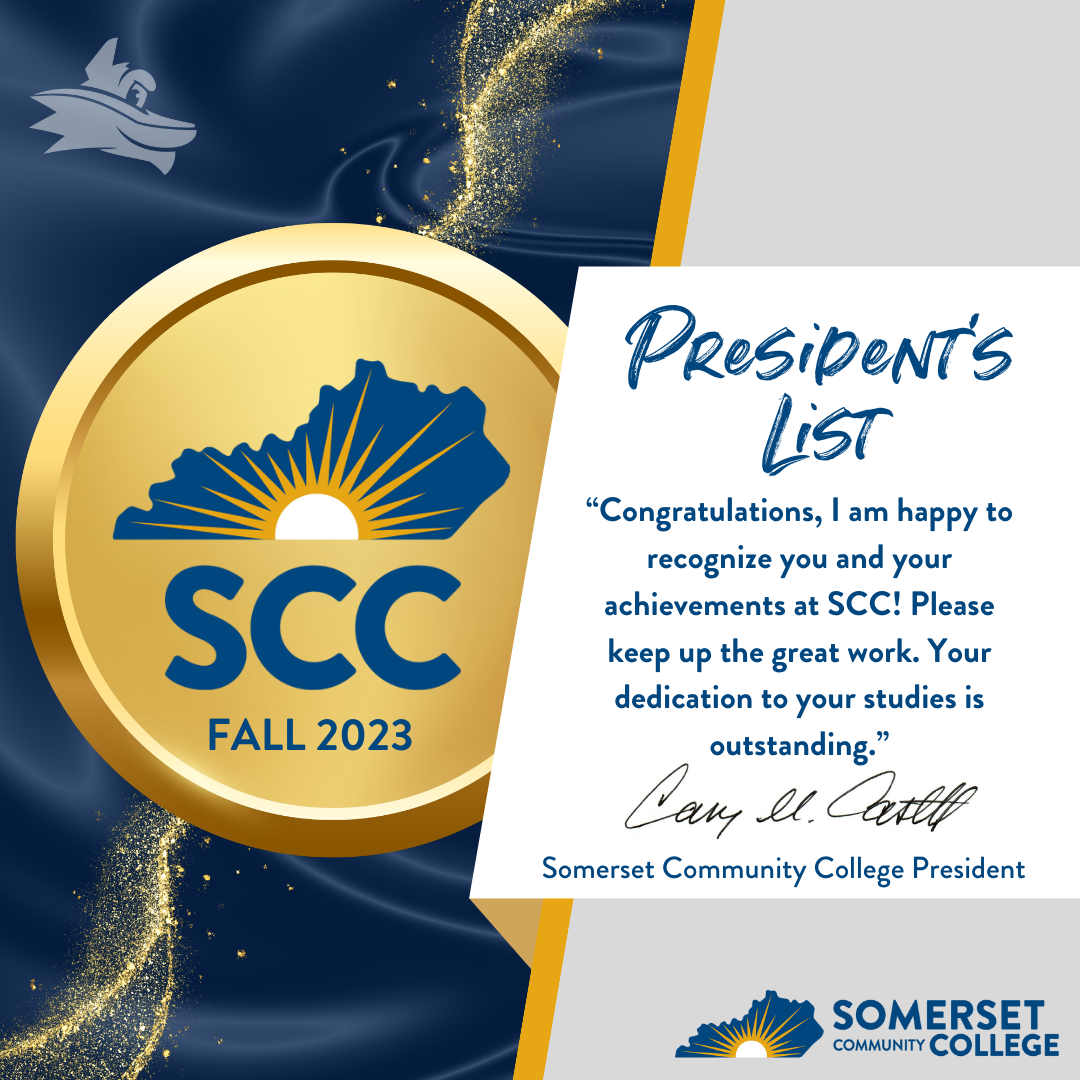 SCC Fall 2023 President's List