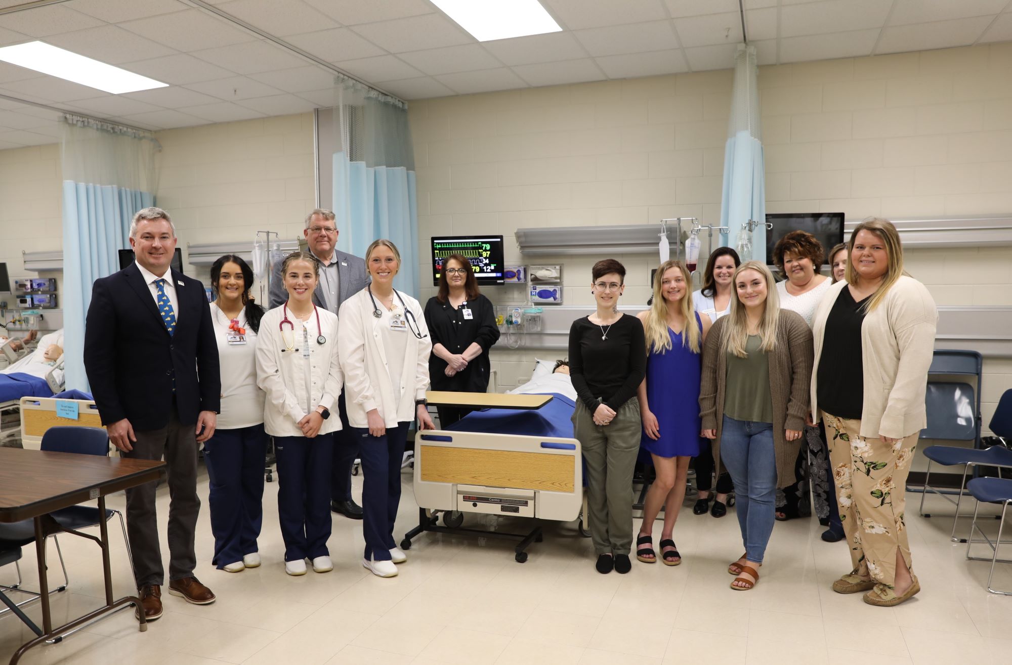 Dr. Quarles visited with Associate Degree Nursing and Practical Nursing students at SCC