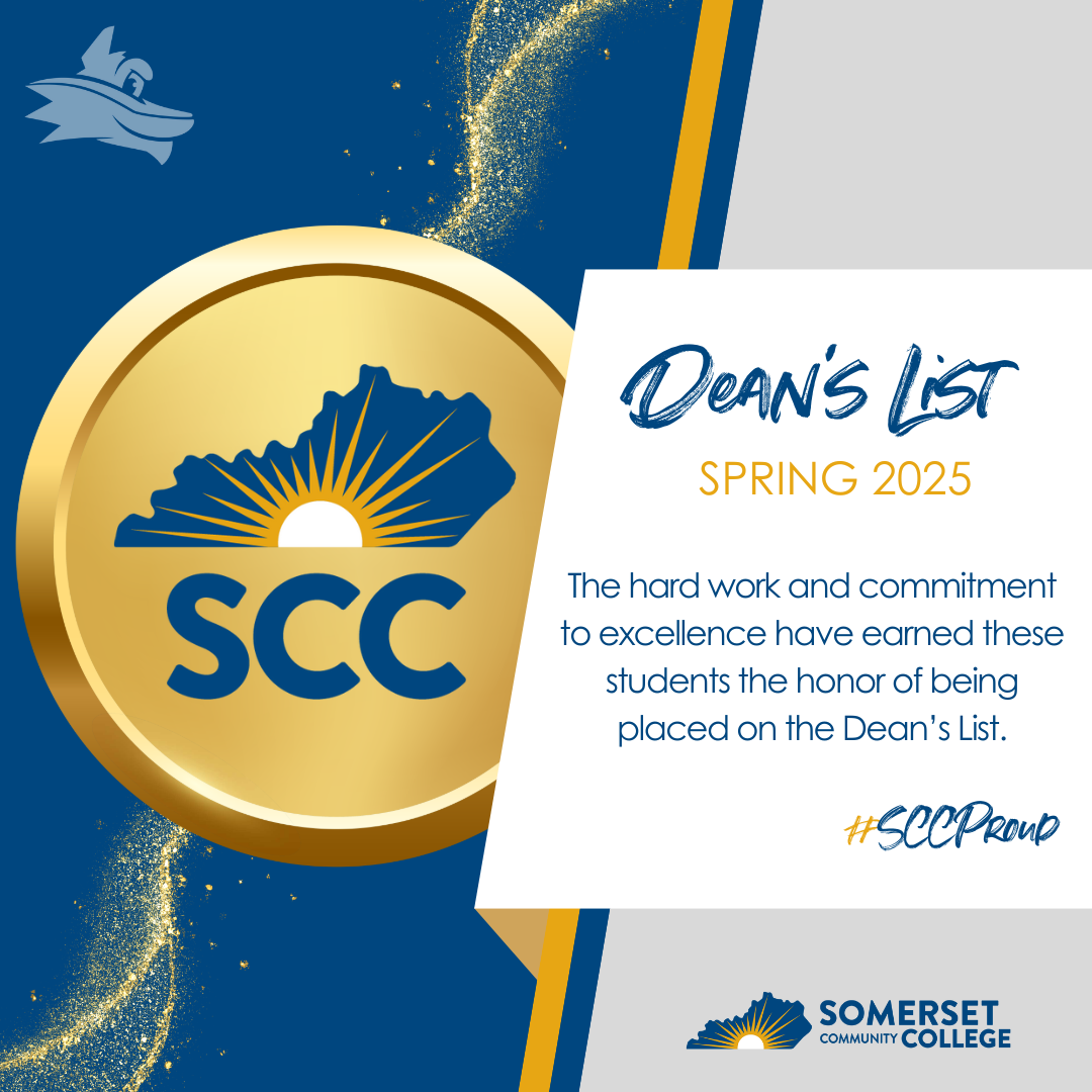 SCC Spring 2025 Dean's List: The hard work and commitment to excellence have earned these students the honor of being placed on the Dean's List.