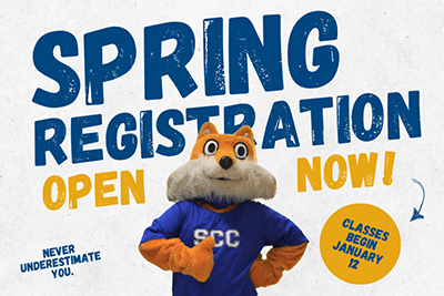 Spring Registration is open now! Classes begin January 12
