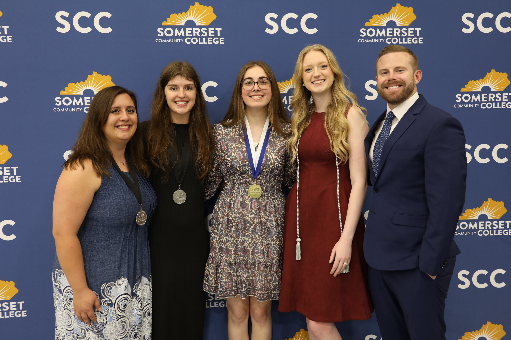 Dr. Corey Moore with PTA students at SCC's Honors Night