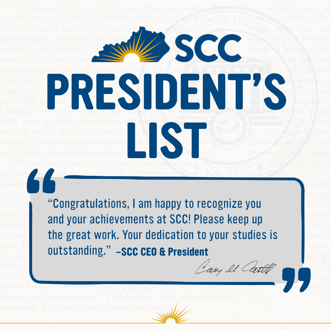SCC President's List: 