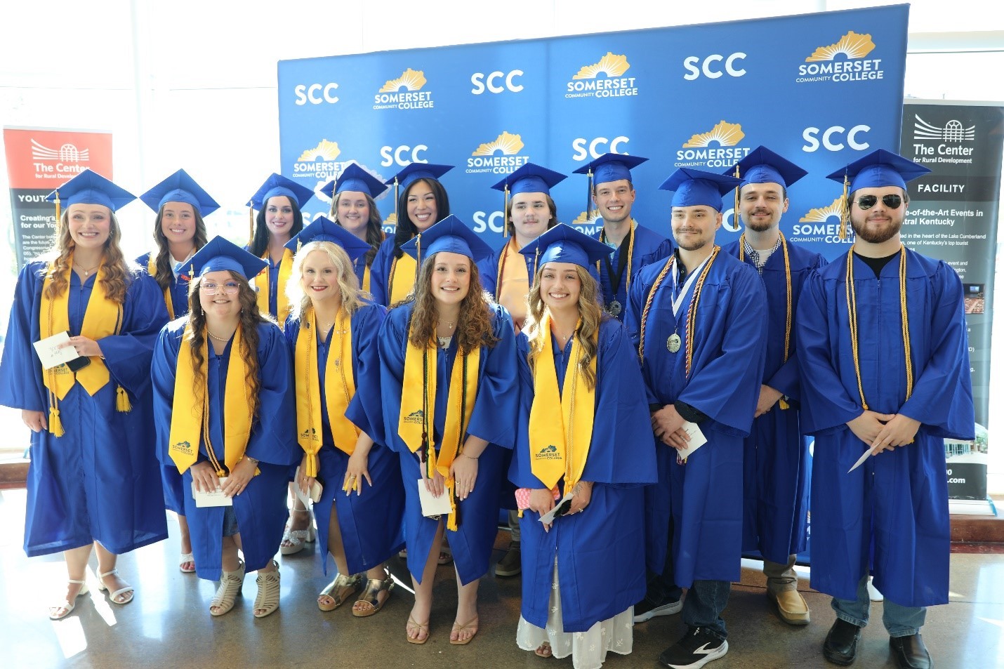 SCC Radiography graduates include Madison Snowden and Caleb Reynolds of Pulaski County; Alexis Brock, Katie Piercy, and Caden Napier of Rockcastle County; Alicia Briseno, Heidi Bentley, Jarrod Fields, and Jenna Walls of Laurel County; Seth Stewart and Jacob Davidson of Clay County; Kyley Mitchell of McCreary County; Allie Suratt of Adair County; and Rachel Snuverink of Russell County.