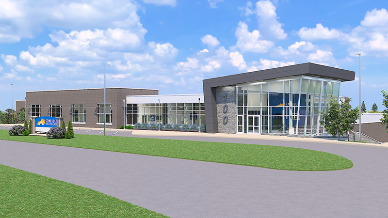 Photo of new technical building at SSC Laurel Campus