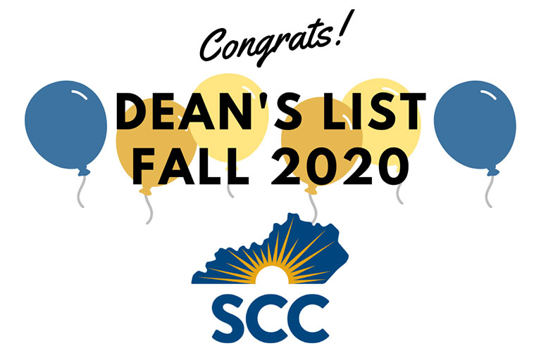 SCC Announces Dean’s list for Fall 2020 SCC