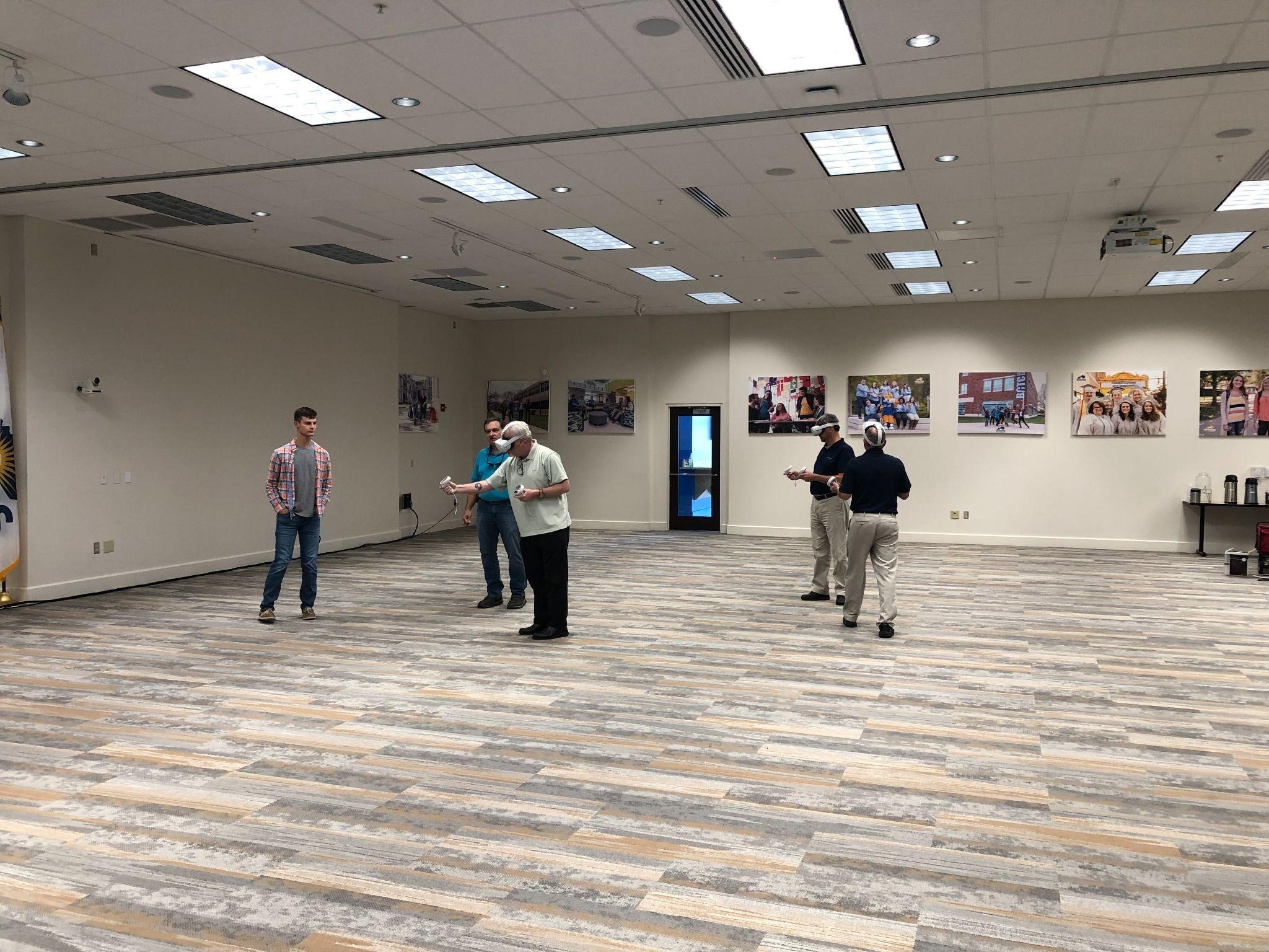 Educators attend a VR workshop