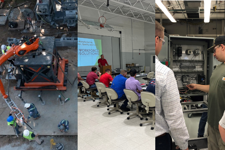 collage of images of instructors in classrooms